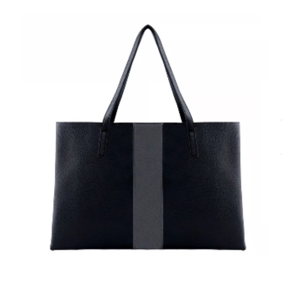 NWT Vince Camuto Black Pebble Tote 17in X 12in‎